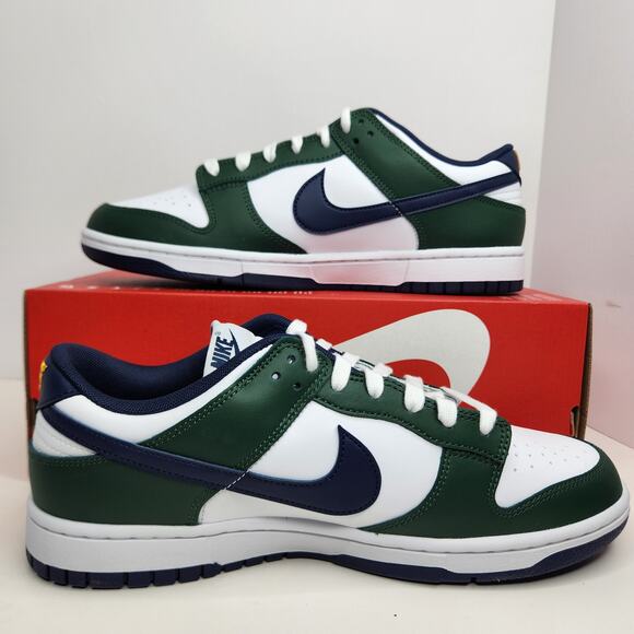 Nike Dunk Low Fir/Midnight Navy Size 10 Men - Picture 2 of 8